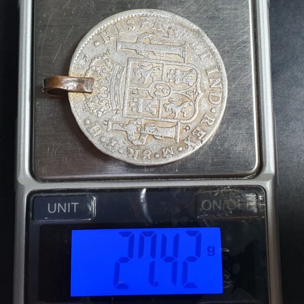 Mexico Spanish Colonial 8 Reales Carol Carolus IIII 1808 Mo TH Mexico City Mint - Image 4