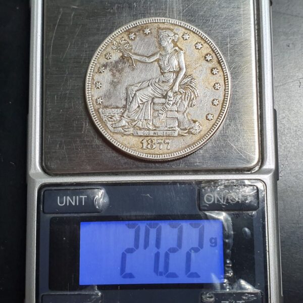 United States of America Silver Trade Dollar 420 Grains 1877 Philadelphia Mint - Image 4