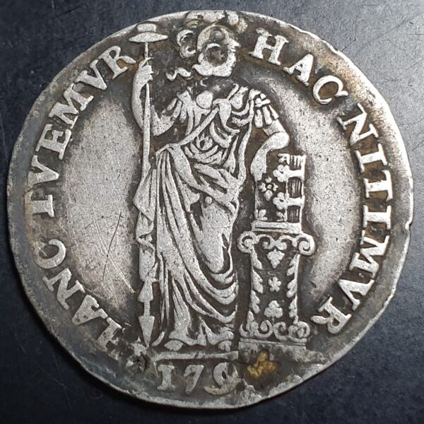 Netherlands Holland 1 Gulden 179X Standing Pallas VF Sharp Detail