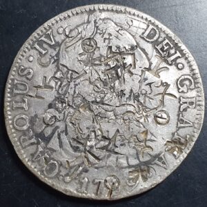 Mexico Spanish Colonial 8 Reales Carol Carolus IV 1789 Mo FM Chinese Chopmark