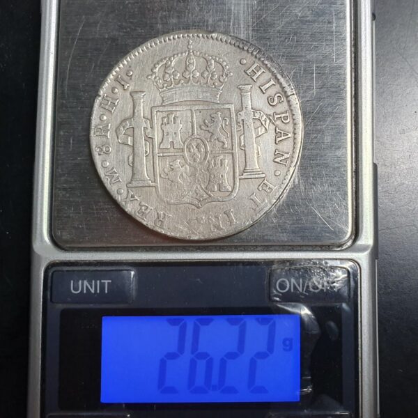 Mexico Spanish Colonial 8 Reales Ferdin Ferdinand VII 1810 Mo HJ Mexico Mint - Image 4