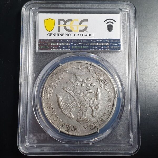 Mexico Second Republic 8 Reales 1895 Zs FZ Zacatecas Mint PCGS XF Details - Image 4