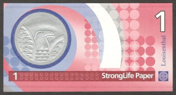 Test Note Louisenthal Germany StrongLife Paper Intaglio UNC Incl Lux Folder - Image 6