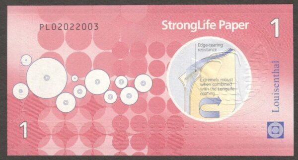 Test Note Louisenthal Germany StrongLife Paper Intaglio UNC Incl Lux Folder - Image 7