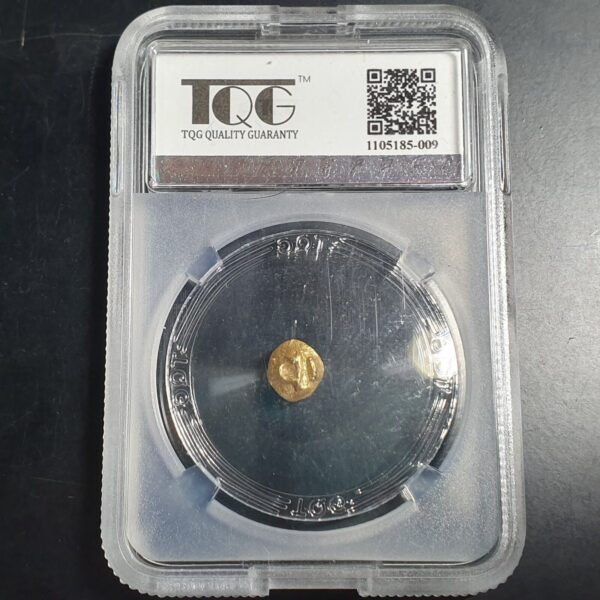 Sriwijaya Srivijaya Kingdom Indonesia 1/4 Gold Massa 0.62 gr ca 7th-13th C. UNC - Image 3