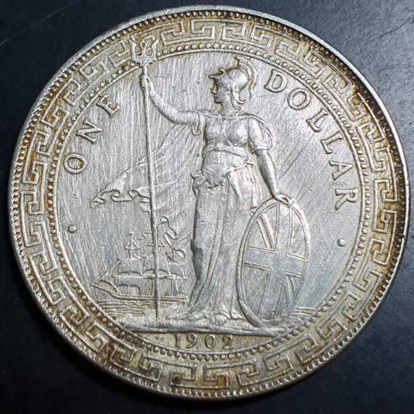Great Britain Hong Kong 1 One Trade Dollar 1902 B aUNC Bombay Mint