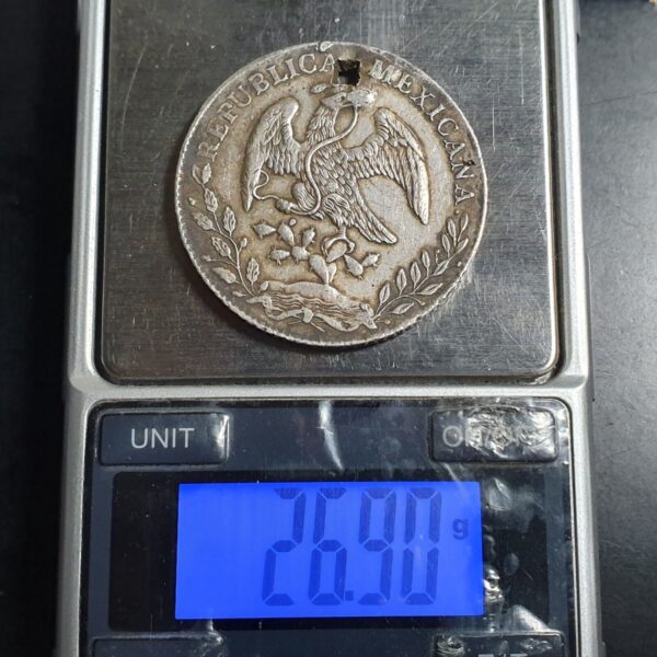 Mexico Second Republic 8 Reales 1887 Sharp Detail Pi San Luis Potosi Mint - Image 4