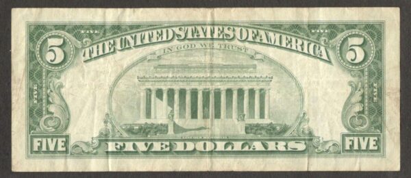 United States 5 Dollars Abraham Lincoln Red Seal 1963 # A 47609262 A - Image 2