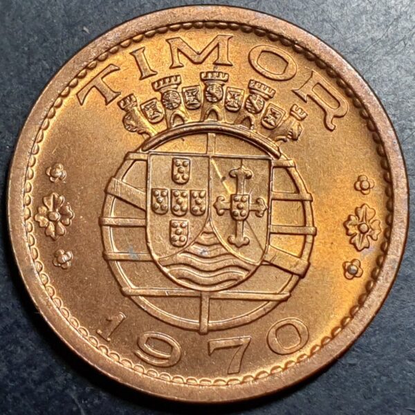 Timor 50 Centavos 1970 UNC Original Luster