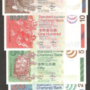 Set 4 Pcs Hong Kong 20 50 100 500 Dollars Replacement ZZ P-291 to 294 2003 UNC