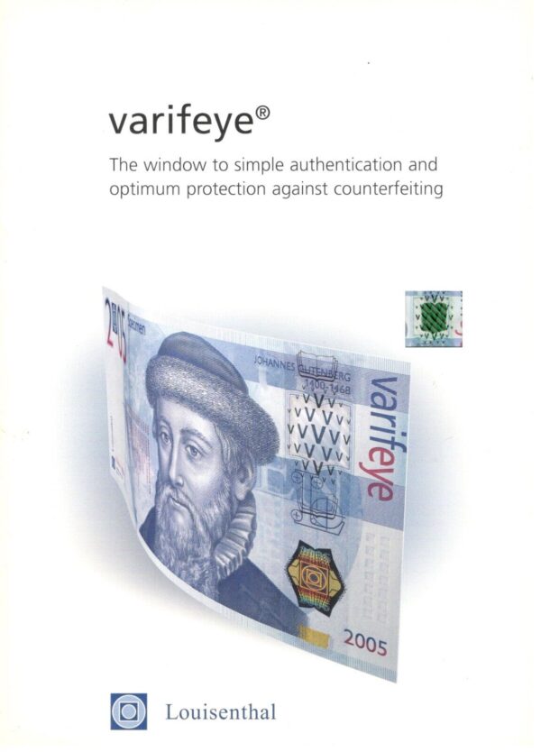 Test Note Louisenthal Germany Varifeye Hybrid 2005 UNC Incl Lux Folder