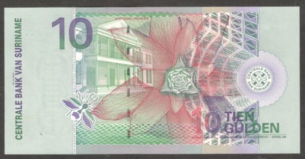 Suriname 10 Gulden Hummingbird 1 January 2000 UNC - Image 2