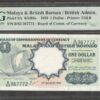 Malaya British Borneo Malaysia 1 Dollar P-8a 1959 PMG 58 Choice UNC
