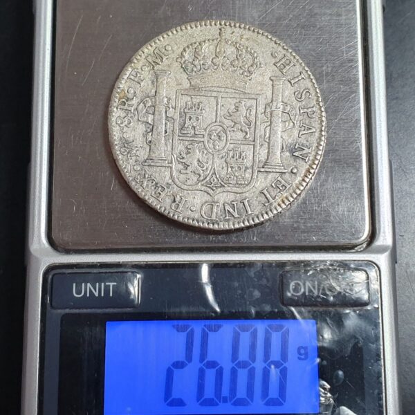 Mexico Spanish Colonial 8 Reales Carol Carolus III 1788 Mo FM Mexico City Mint - Image 4