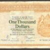 Hong Kong and Shanghai Banking Corp 1,000 1000 Dollars P-190c 1980