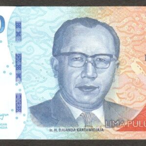 ERROR Indonesia 50000 50,000 Rupiah Misprint 2024/2022 UNC Read Description