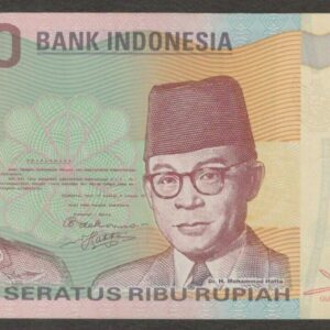 Indonesia 100,000 100000 Rupiah Soekarno & Hatta Polymer P-140 UNC-