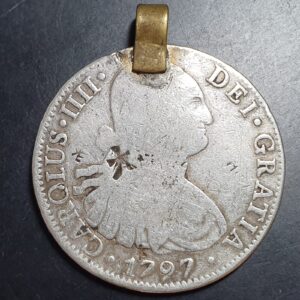 Mexico Spanish Colonial 8 Reales Carol Carolus IIII 1797 Mo FM Mexico City Mint