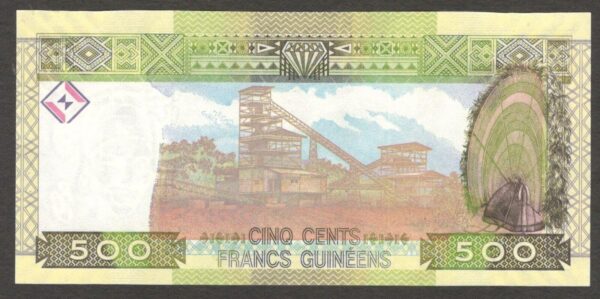 Guinea Guinee 500 Francs 2006 UNC - Image 2