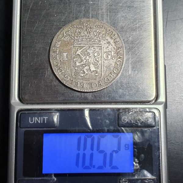 Netherlands Gelderland 1 Gulden 1762 Standing Pallas XF Sharp Detail - Image 4