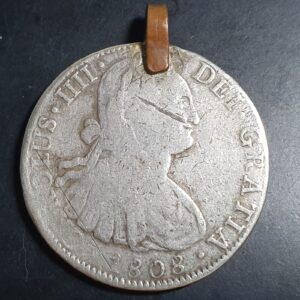 Mexico Spanish Colonial 8 Reales Carol Carolus IIII 1808 Mo TH Mexico City Mint