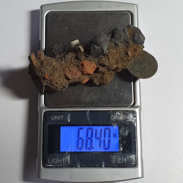 Netherlands Indies VOC Holland Indonesia 1 One Duit Fossil 1733 Ex Batavia Canal - Image 3