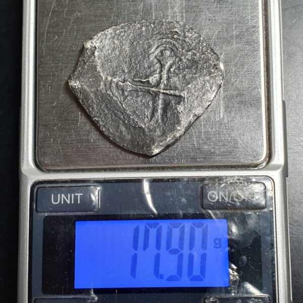 Spanish Mexico 8 Reales Silver COB Pirate Coin 1700's Ex Shipwreck - Image 3