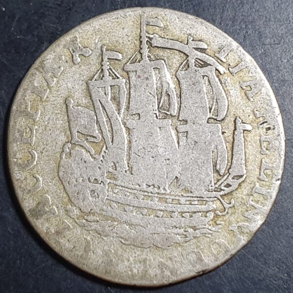 Netherlands 6 Stuiver Scheepjesschelling Zeeland Zeelandia 1780 Silver VG