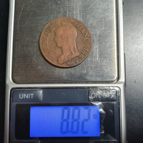 Republique Francaise France 5 Cinq Centimes First Republic 7 (1798) W - Image 4