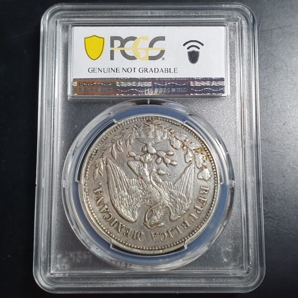 Mexico Republic 1 Un Peso 1903 Mo AM PCGS XF Detail - Image 4