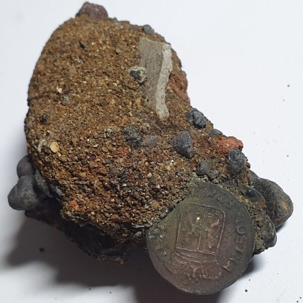 Netherlands Indies VOC Gelderl Indonesia 1/2 Duit Fossil 17XX Ex Batavia Canal