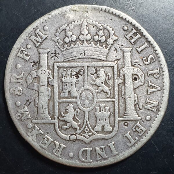 Mexico Spanish Colonial 8 Reales Carol Carolus IIII 1797 Mo FM Mexico City Mint - Image 2