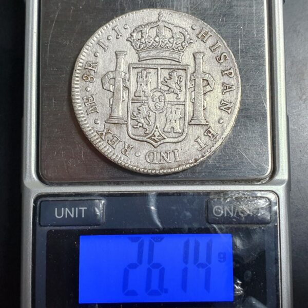 Peru Spanish Colonial 8 Reales Carol Carolus IIII 1793 LM IJ Lima Mint - Image 4