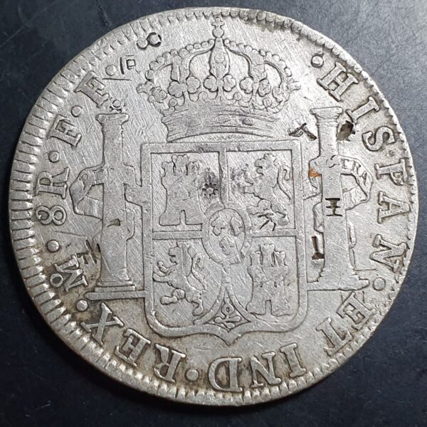 Mexico Spanish Colonial 8 Reales Carol Carolus III 1783 Mo FF Mexico City Mint - Image 2