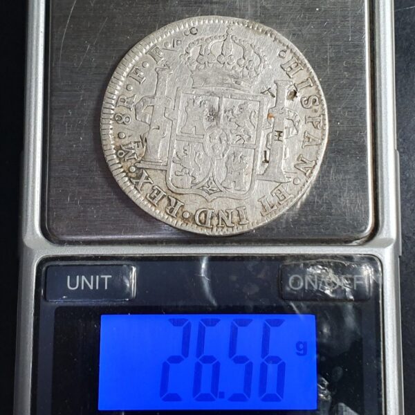 Mexico Spanish Colonial 8 Reales Carol Carolus III 1783 Mo FF Mexico City Mint - Image 4