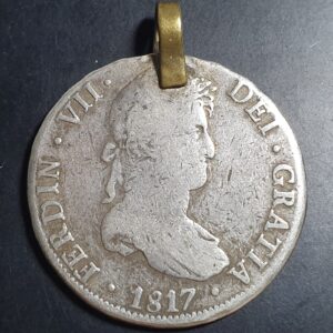 Bolivia Spanish Colonial 8 Reales Ferdin Ferdinand VII 1817 PTS PJ Potosi Mint