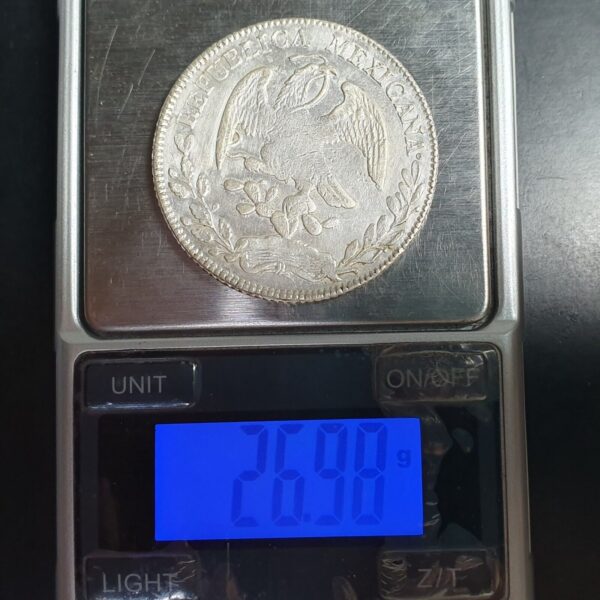 Mexico Second Republic 8 Reales 1879 Zs JS Zacatecas Weak Strike - Image 4