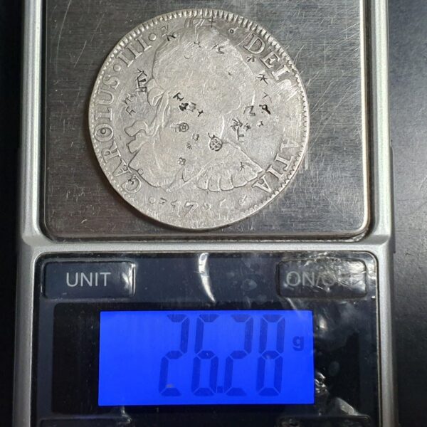 Mexico Spanish Colonial 8 Reales Carol Carolus III 1785 Mo FM Mexico City Mint - Image 4