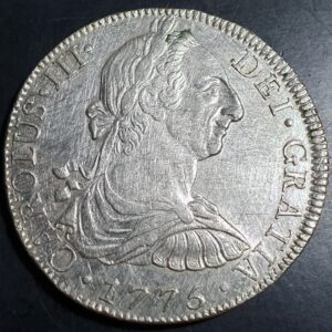 Mexico Spanish Colonial 8 Reales Carol Carolus III 1775 Mo FM Sharp Detail