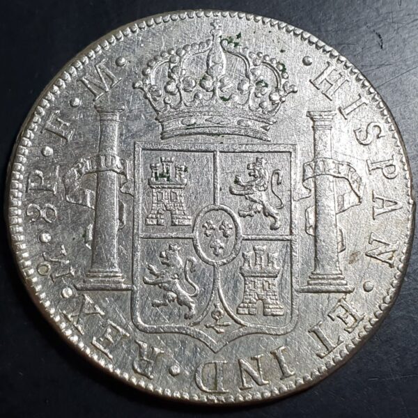 Mexico Spanish Colonial 8 Reales Carol Carolus III 1775 Mo FM Sharp Detail - Image 2
