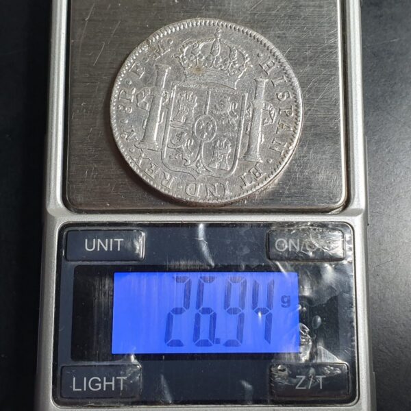 Mexico Spanish Colonial 8 Reales Carol Carolus IIII 1795 Mo FM Mexico City Mint - Image 4