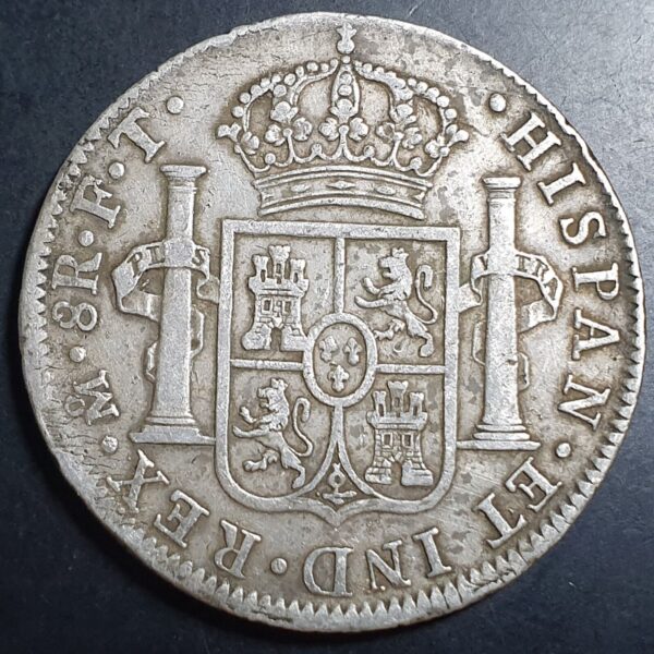 Mexico Spanish Colonial 8 Reales Carol Carolus IIII 1803 Mo FT Mexico City Mint