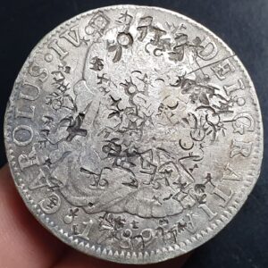 Mexico Spanish Colonial 8 Reales Carol Carolus IV 1789 Mo FM Chinese Chopmark