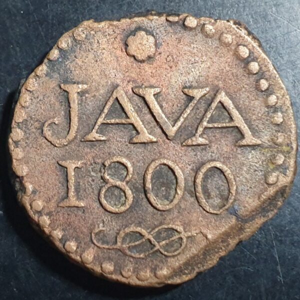 Emergency Issue Netherlands Indies Indonesia 1 Stuiver 1800 XF Scho 554