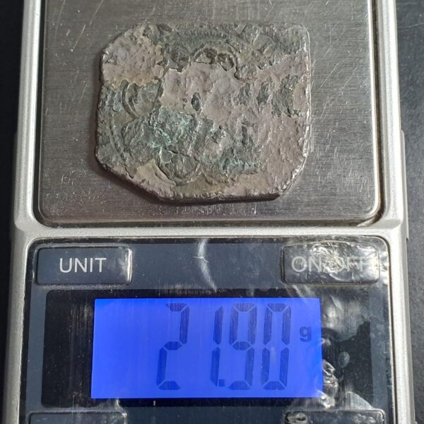 Mexico Spanish Colonial 8 Reales Klippe Philip V (21.90 gr) 1733 Shipwreck - Image 4