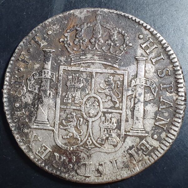 Netherlands Indies Madura Island Ducaton on Mexico 8 Reales 1811-54 Fine - Image 2