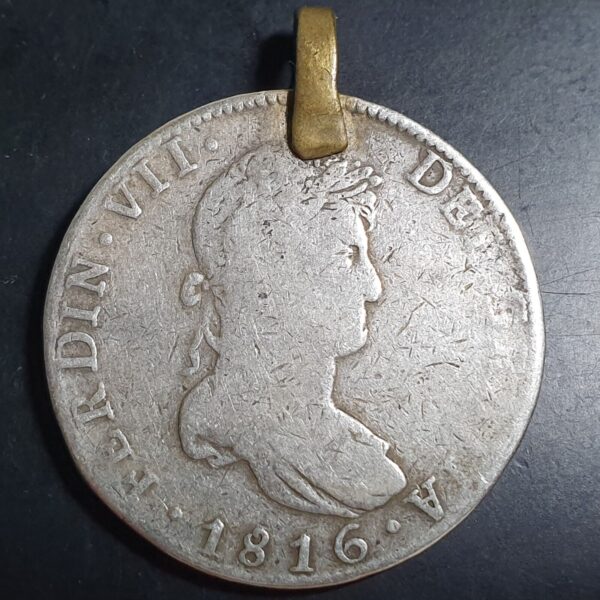 Mexico Spanish Colonial 8 Reales Ferdin Ferdinand VII 1816 Mo JJ Mexico Mint