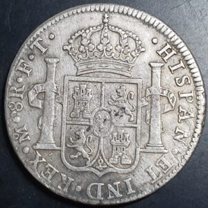 Mexico Spanish Colonial 8 Reales Carol Carolus III 1803 Mo FT Mexico City Mint
