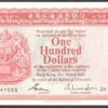 Hong Kong and Shanghai Banking Corporation 100 Dollars Replacement 1983 UNC