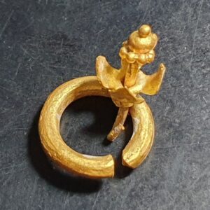 Javanese Indonesia Majapahit Gold Bird Band Circa 13-15th C Exquisite Ornament